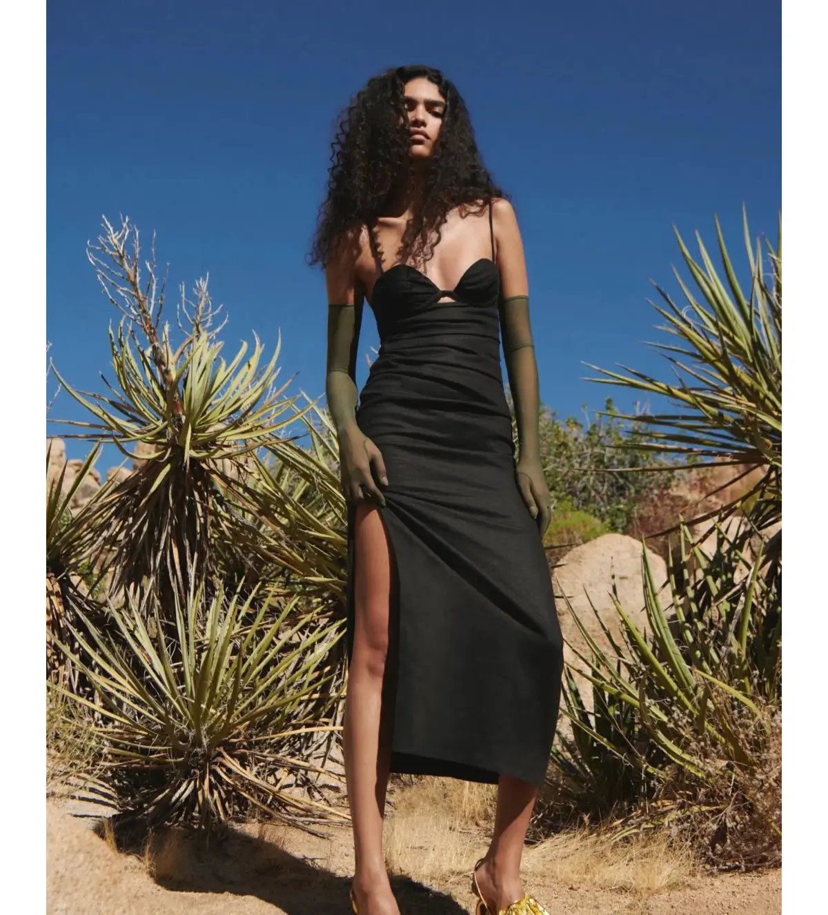 Sir The Label Noemi Balconette Midi Dress Black Size AU 10 photo 2