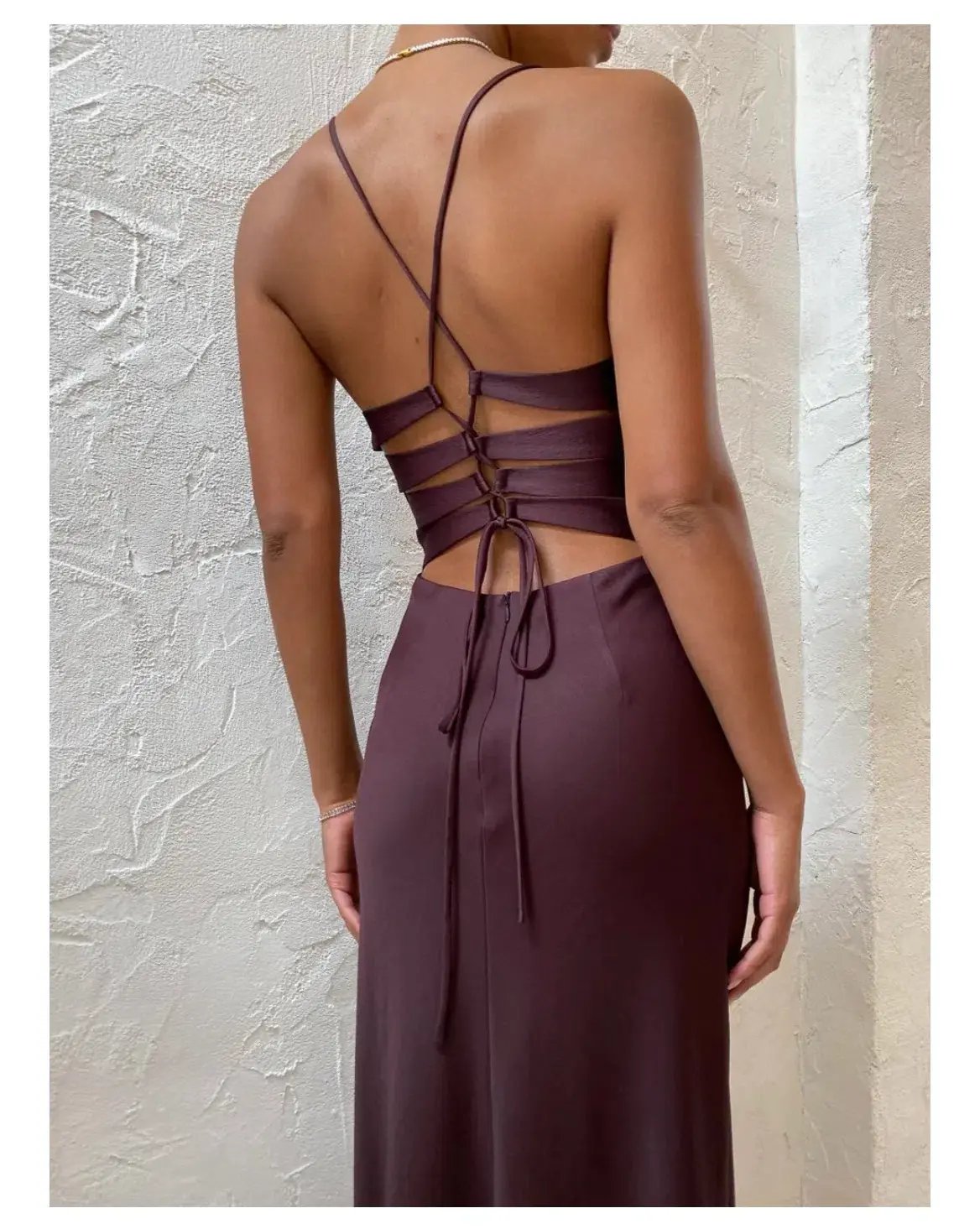 Manning Cartell Time To Shine Slip Dress in Truffle Brown Size AU 10 photo 2