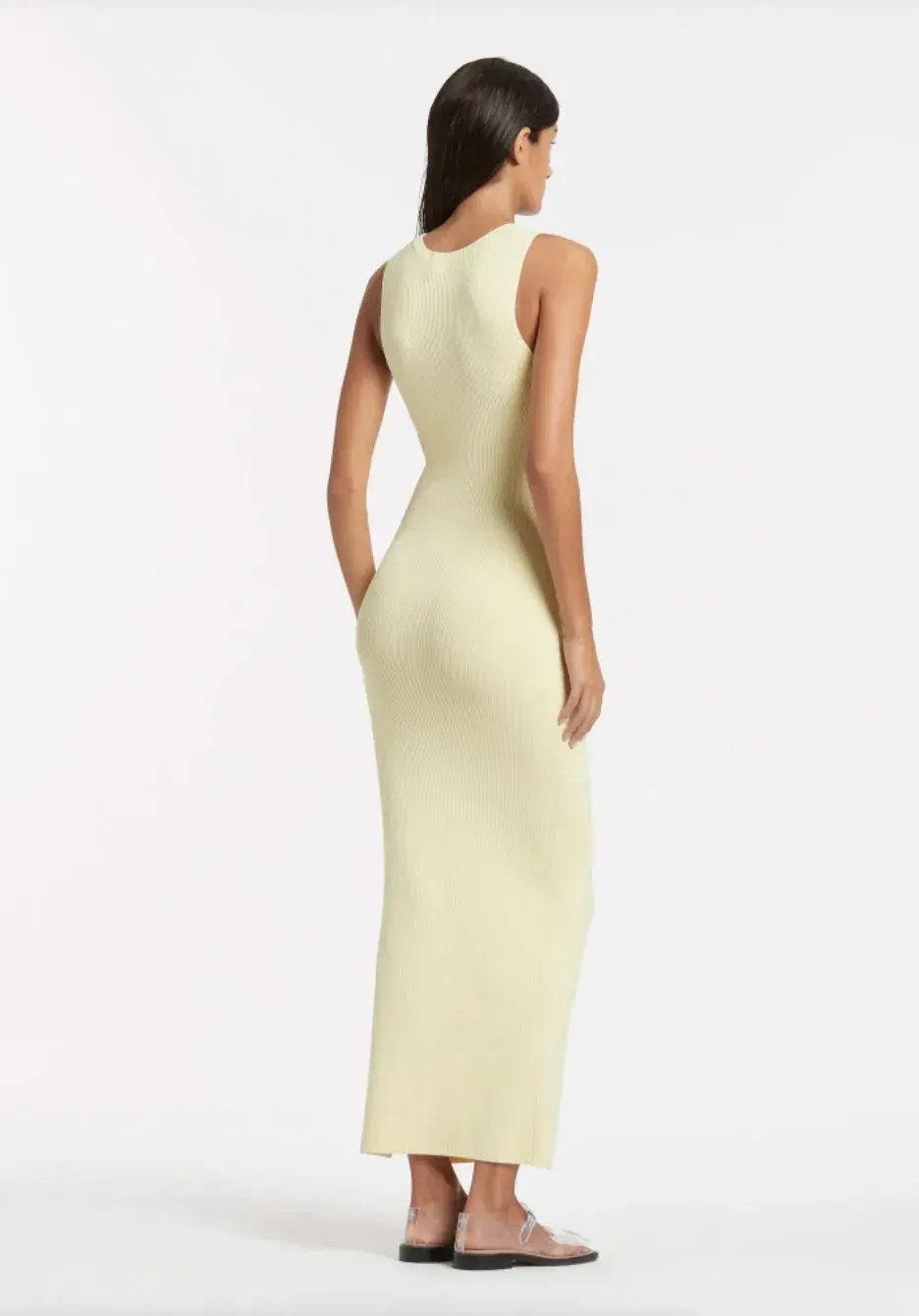 Sir the Label Kelvin Draped Dress in Lemon Yellow Size 10 photo 3
