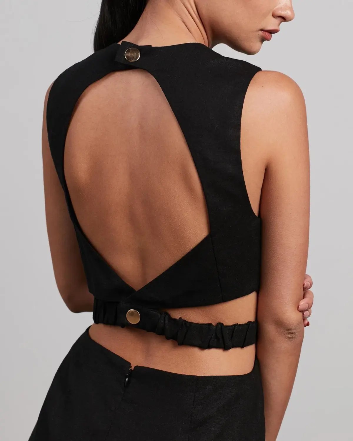 Pasduchas Piquant Midi Dress Black Size 10 photo 3