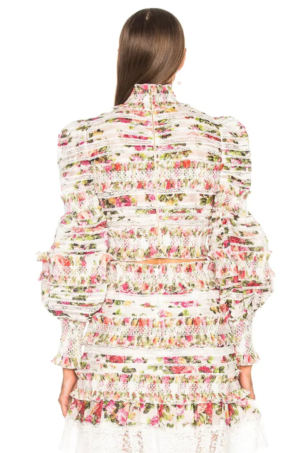 Zimmerman Radiate Sunny Smocked Bodice Pink Floral Size 8 photo 3