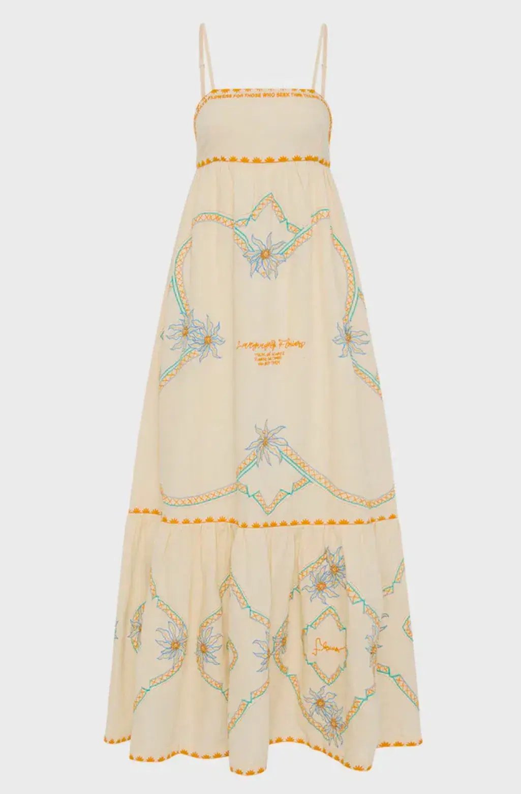 Antipodean Flower Seeker Sun Dress in Snow Drop in size 10 photo 5