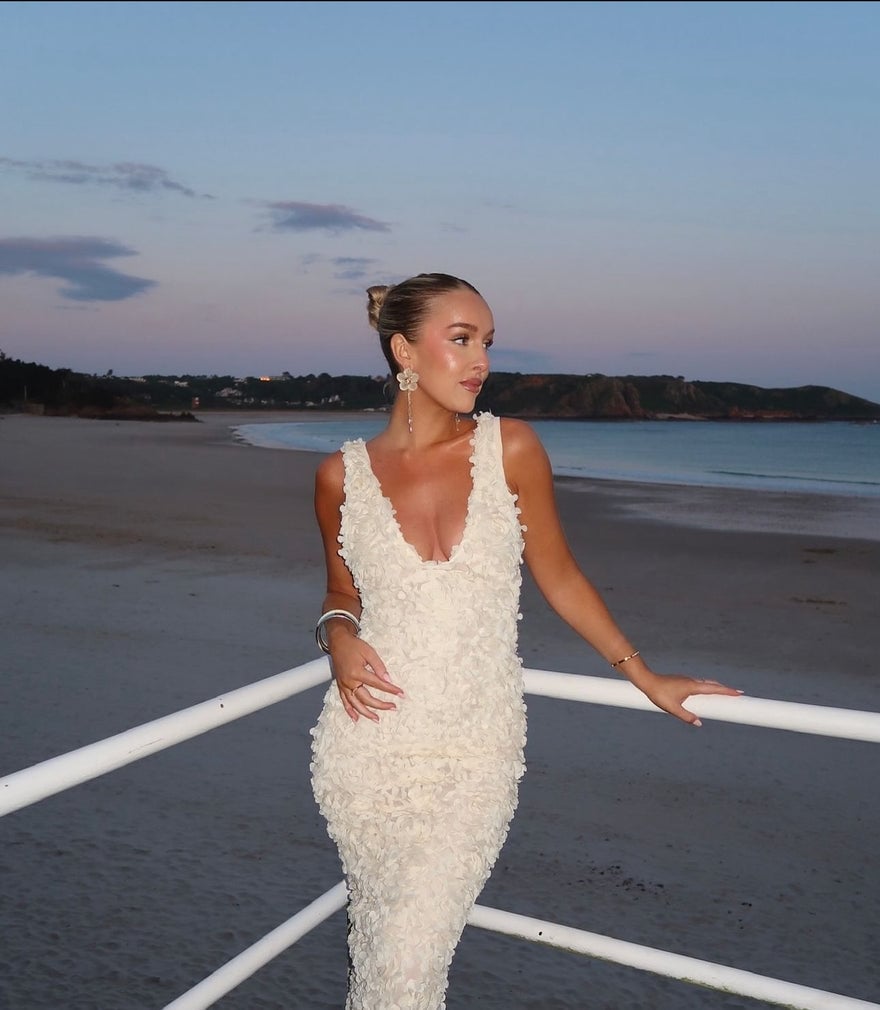House of CB Carena Maxi In Ivory photo 3
