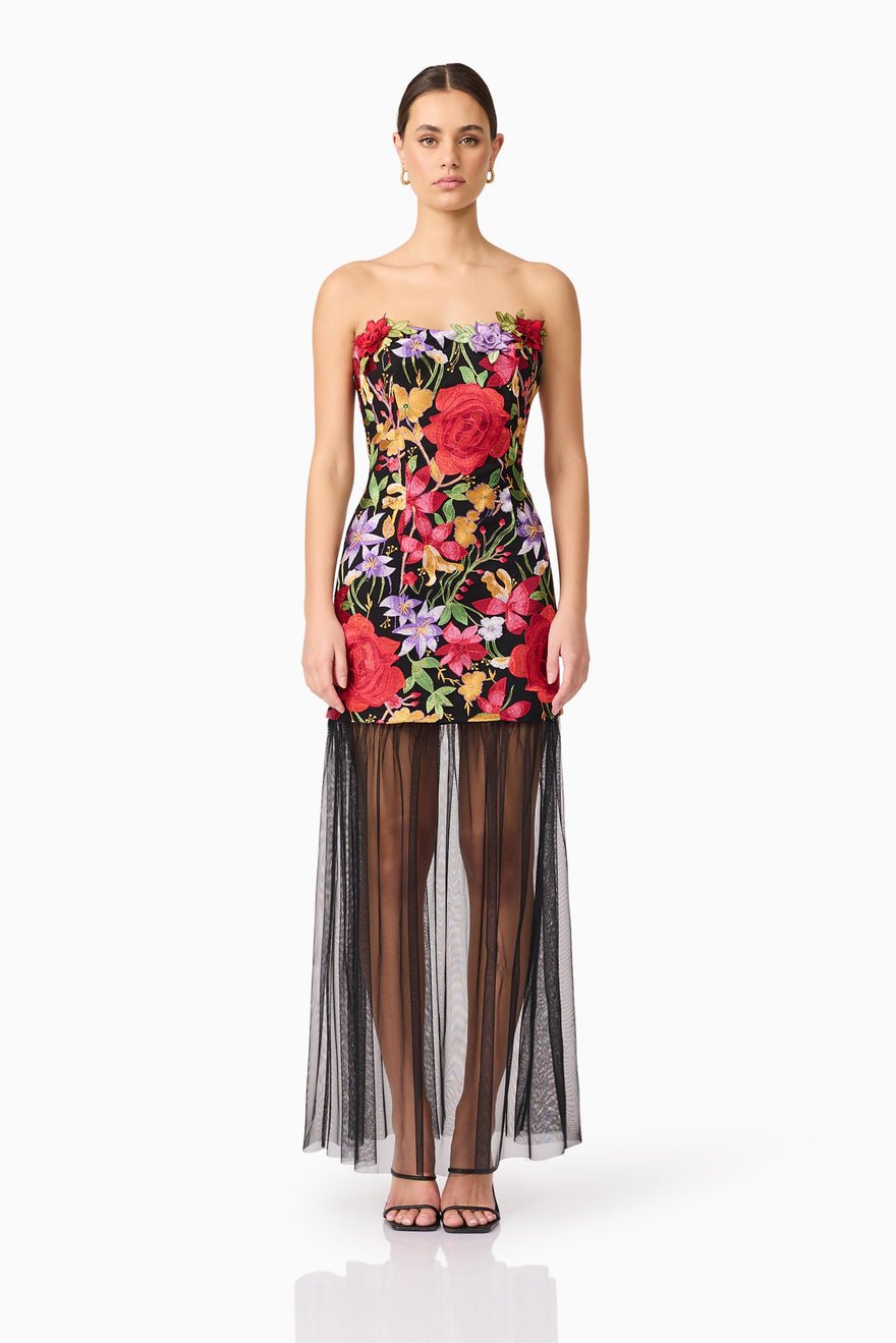 Elliatt Talia Contrast Maxi Dress - Floral Multi photo 3