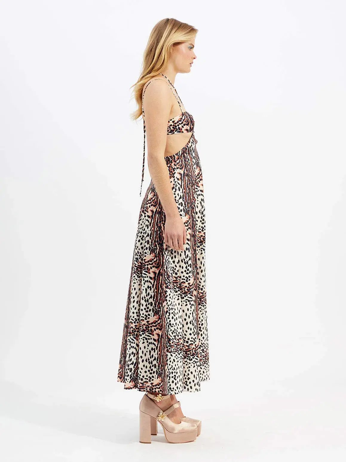 Alice McCall Havana Affair Midi Dress Tigers Eye Size 12 / L photo 4