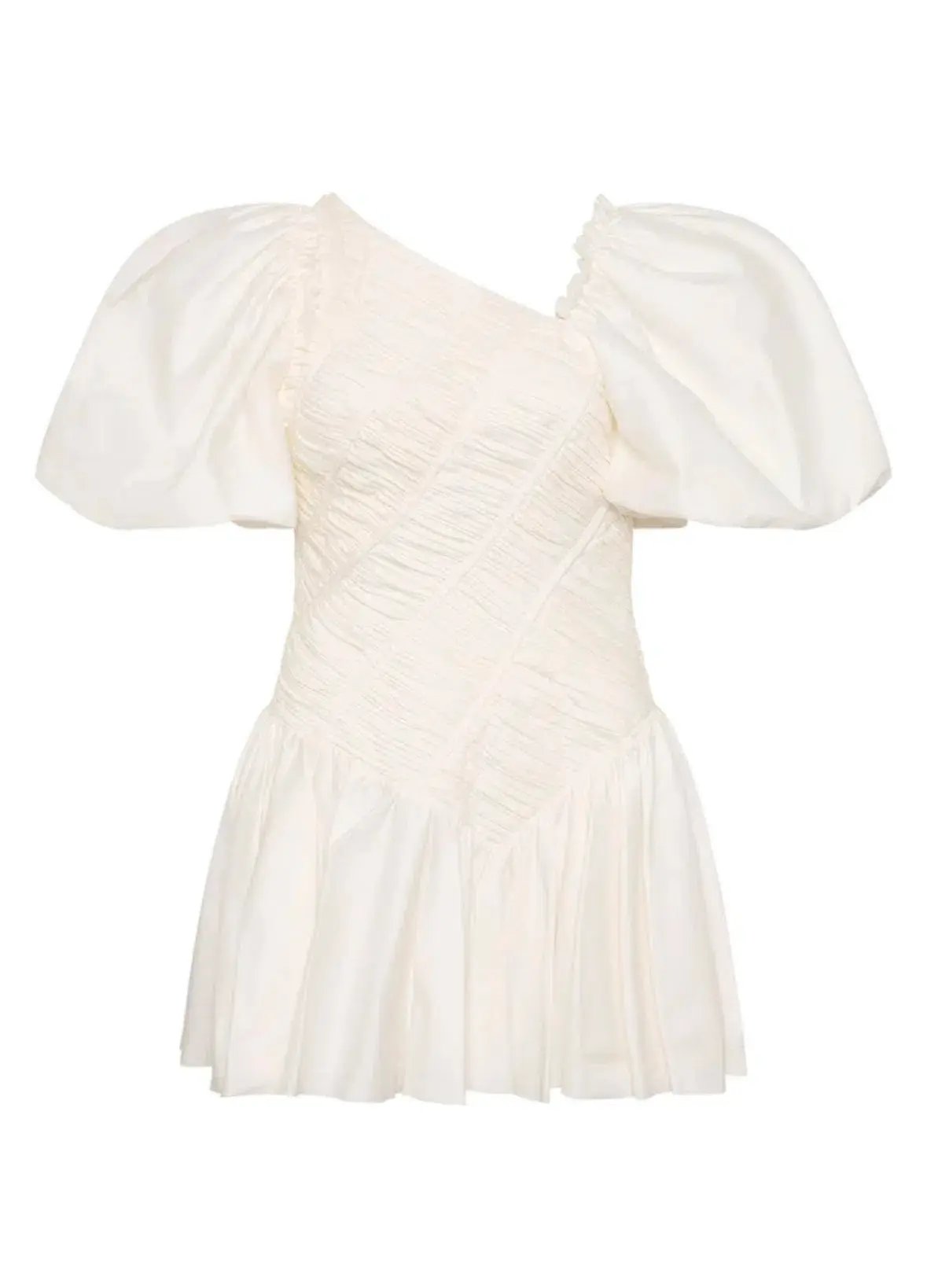 Aje Dawn Drawstring Mini hens Dress in white Ivory Size S / AU 8 photo 4