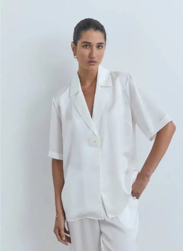 Viktoria and Woods Chorus Two-Piece Suit White Ivory Size 8 photo 2