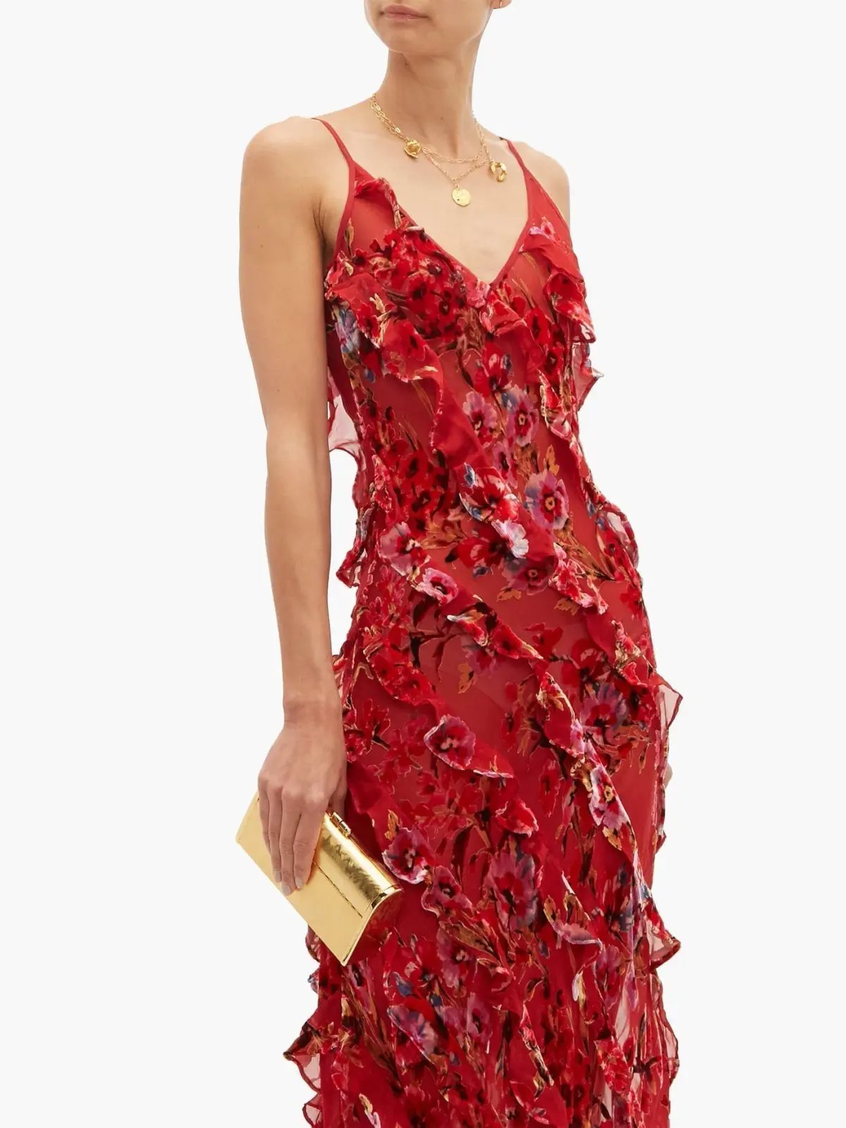 Rat & Boa Maribou Dress Red Floral Size XS/ Au 6 photo 2