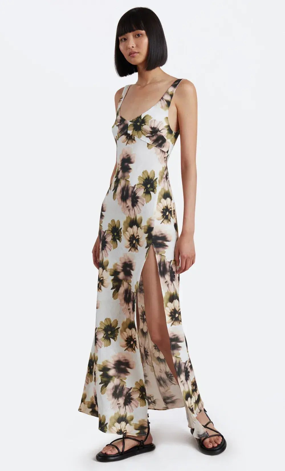 Bec & Bridge Bloom Linen Maxi Dress Floral Size 6 / XS photo 2
