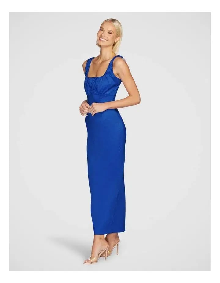 Pilgrim Natalya Square Neck Dress Blue Size 10 photo 2
