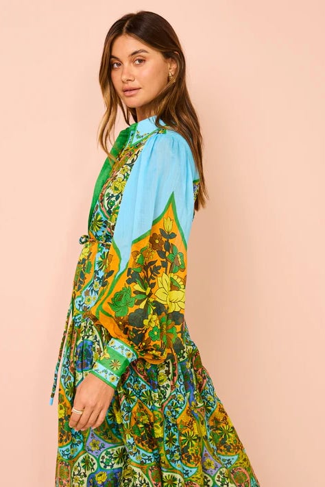 ALÉMAIS SOFIE SHIRTDRESS DRESS - MULTI photo 3