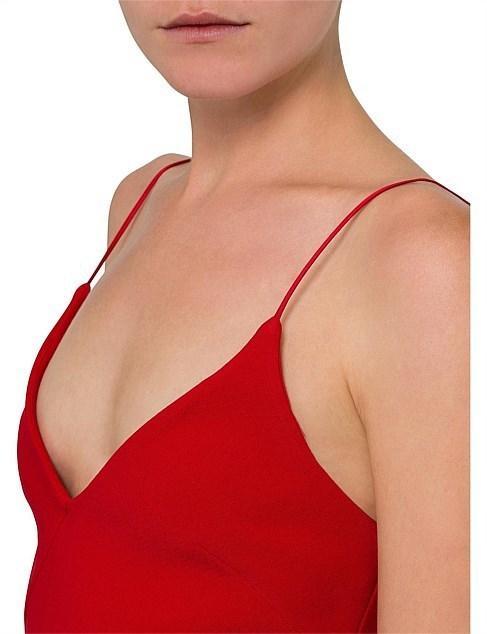 Bec & Bridge Tasha Midi Dress Red Size 8 photo 2