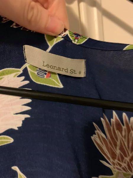 Leonard St Maxi Wrap Dress in Beetle & Protea Print Size 8 photo 2