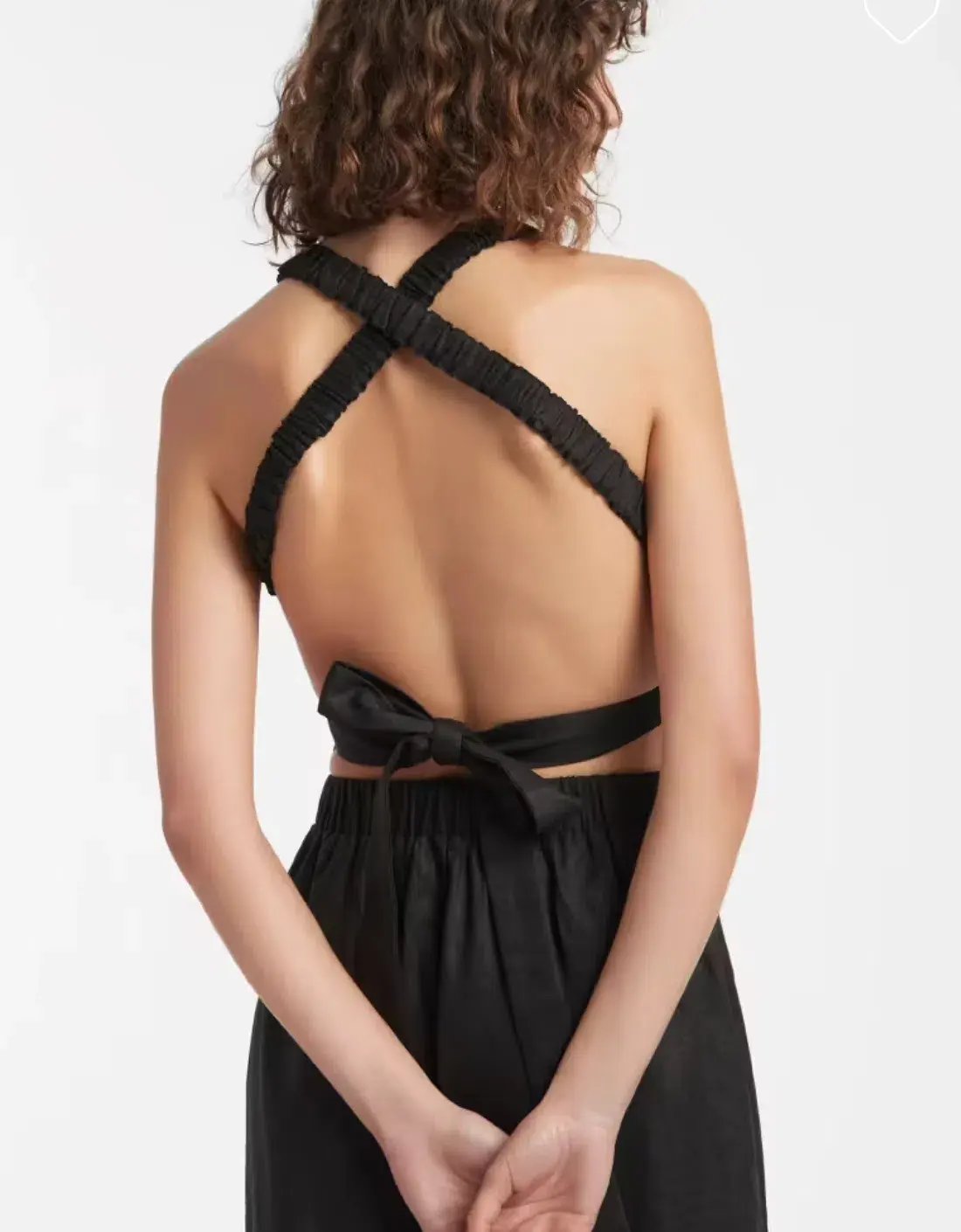 Sir The Label Franc Cross Back Gown Black Size 1 / AU 8 photo 3