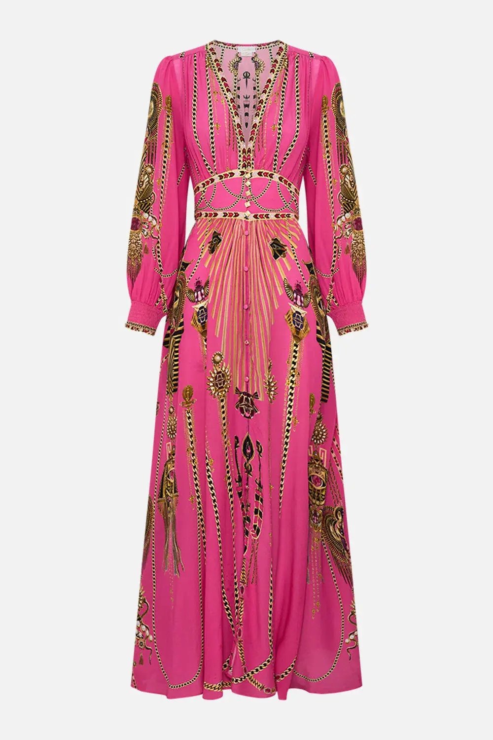 Camilla Song of the Scarab Button Dress with Shaped Waistband Print Size S / AU 10 photo 3