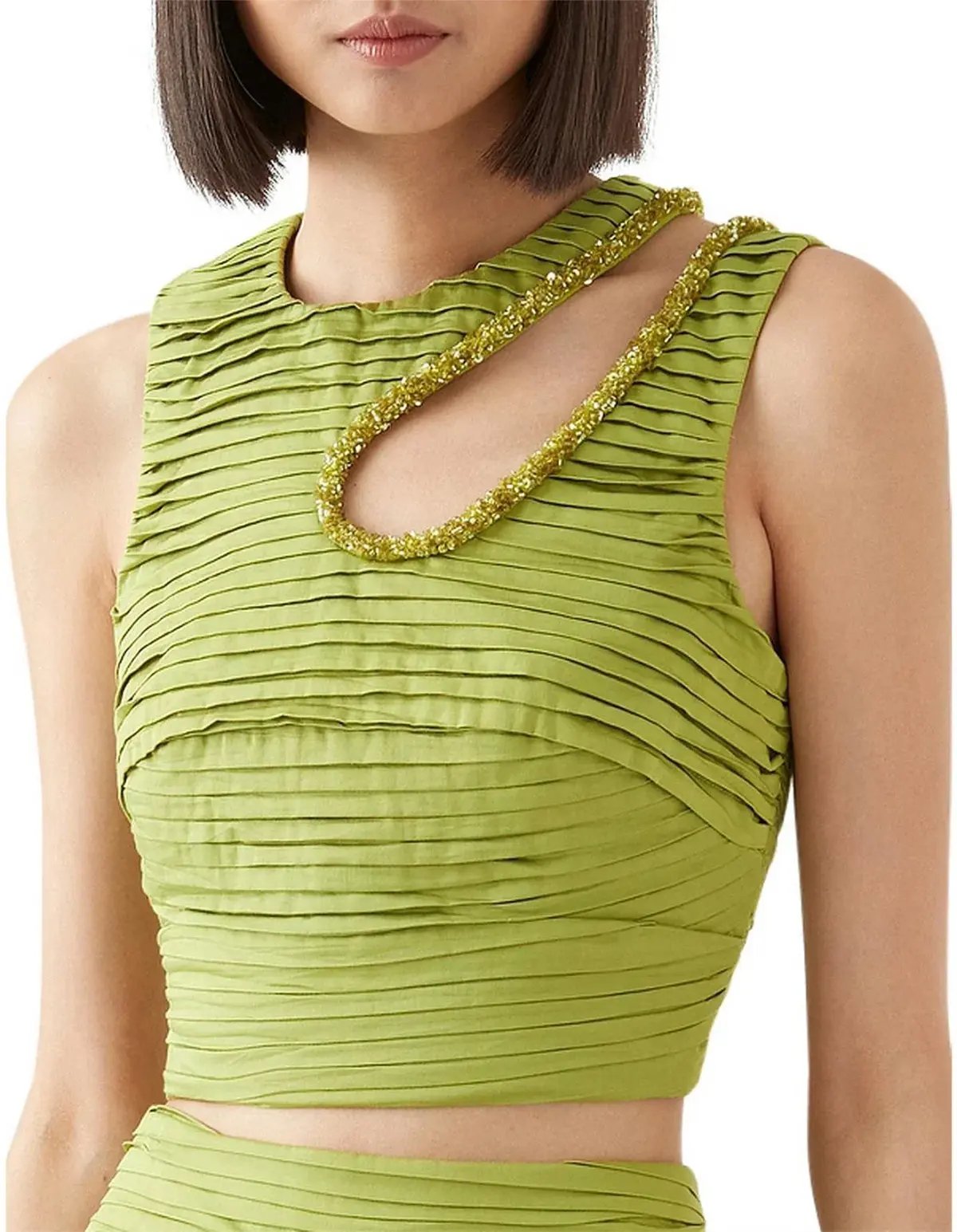 Aje Jolie Skirt and Top Set Verdant Green AU 8 photo 5