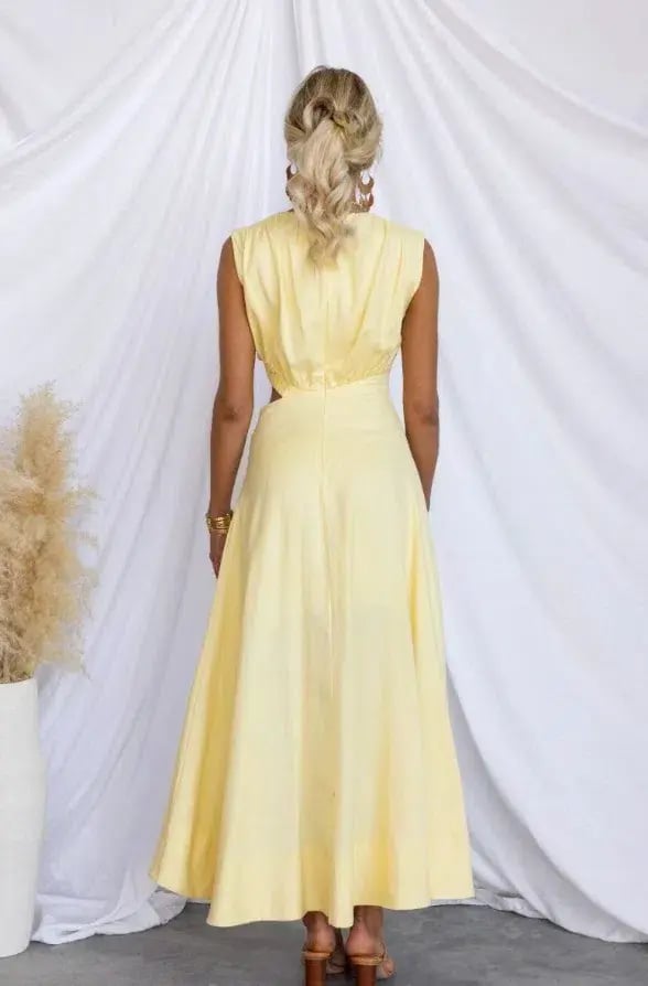 Stellino Inspire You Maxi Dress Yellow Size 8 photo 2