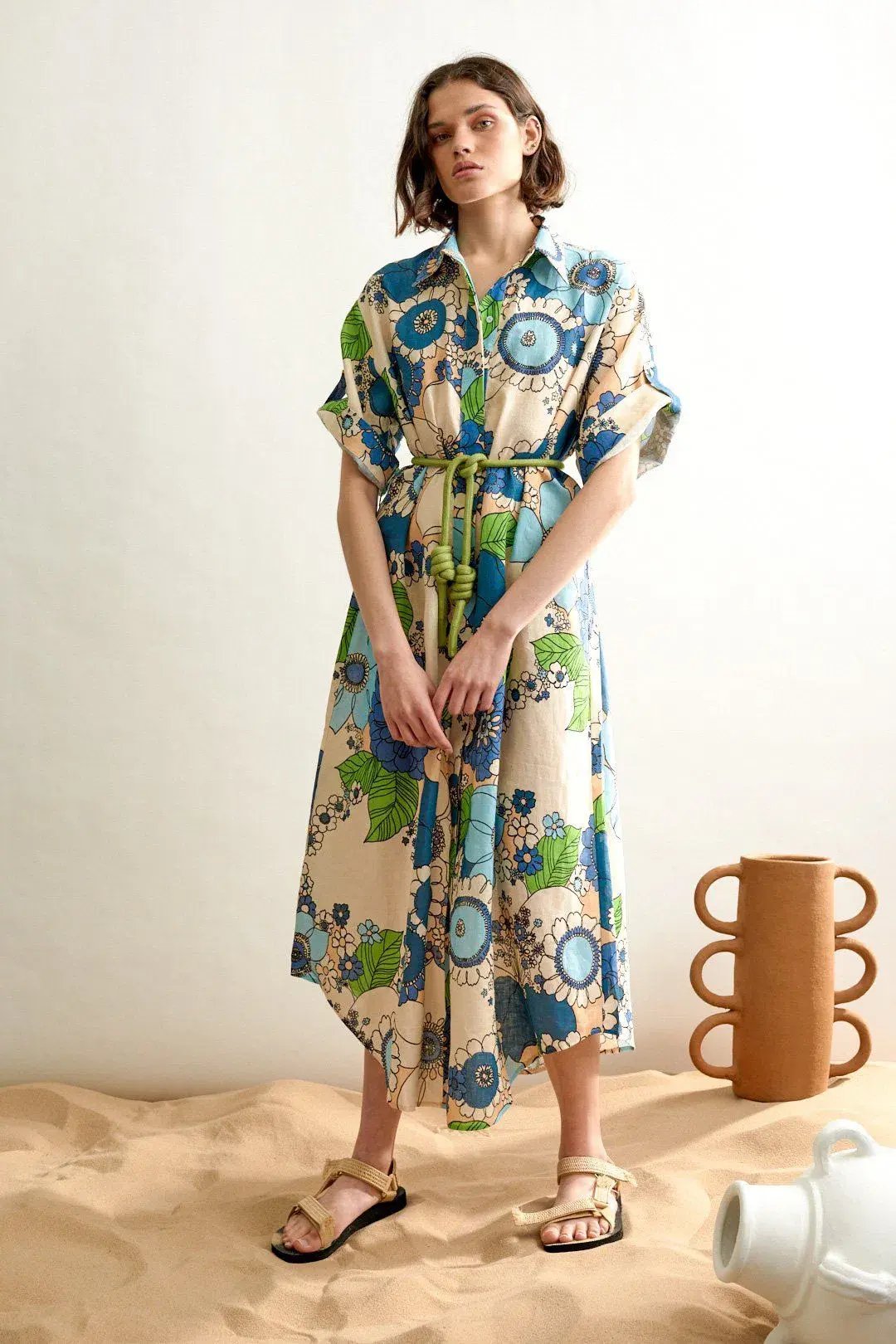 Alemais Farrah Shirt Dress Print Size 10 photo 2