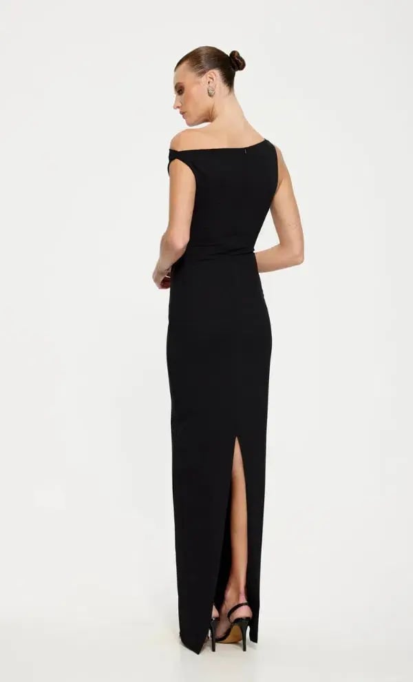 Effie Kats Inaya Gown Black Size 6 photo 3