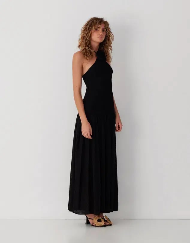 The Wolf Gang Siesta Maxi Dress Noir Size AU 8 photo 2