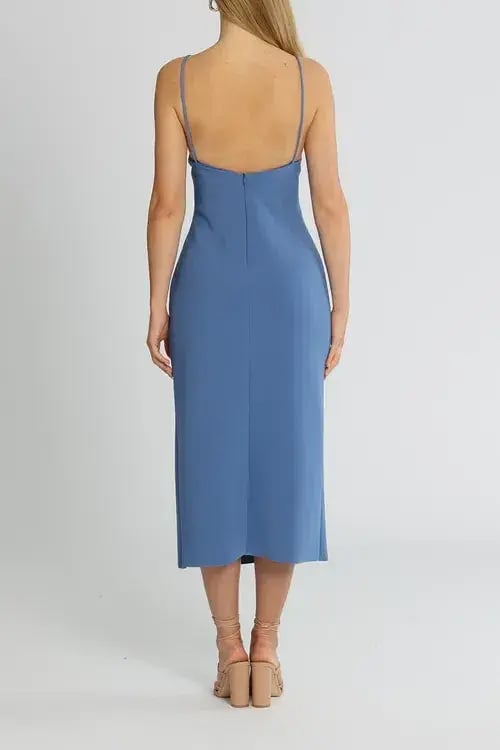 Bec & Bridge Josette Midi Dress Blue Size 14 photo 3