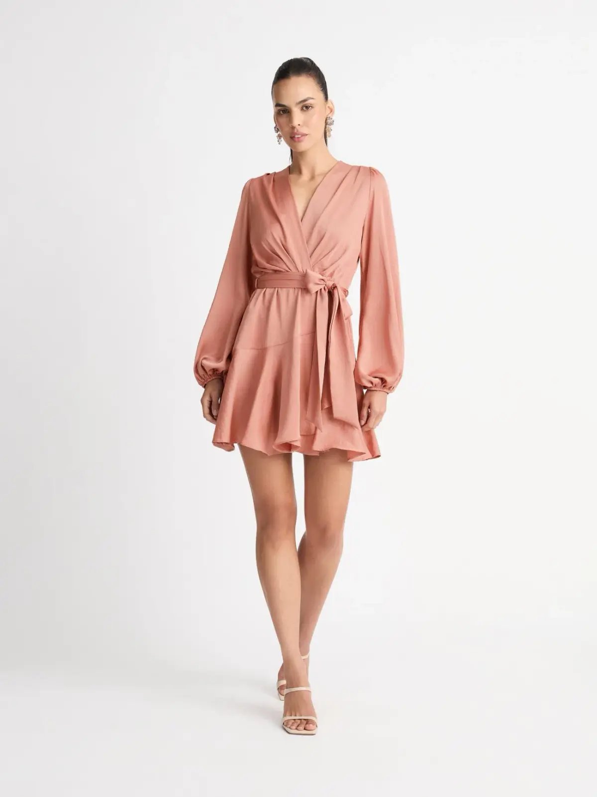 Sheike Baroness Dress Nude Pink Size 14 photo 2