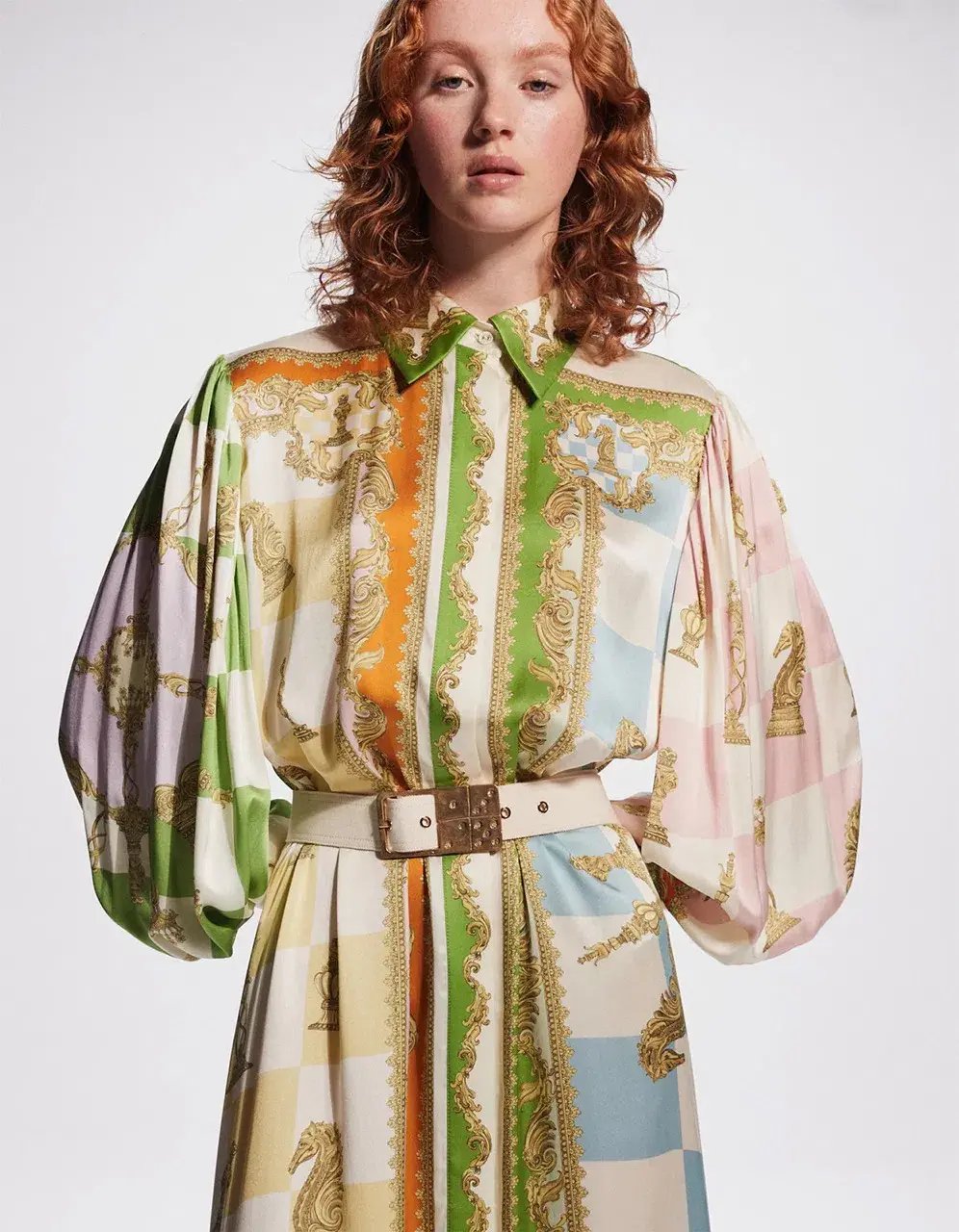 Alemais Checkmate Silk Shirtdress Multi Size AU 8 photo 29