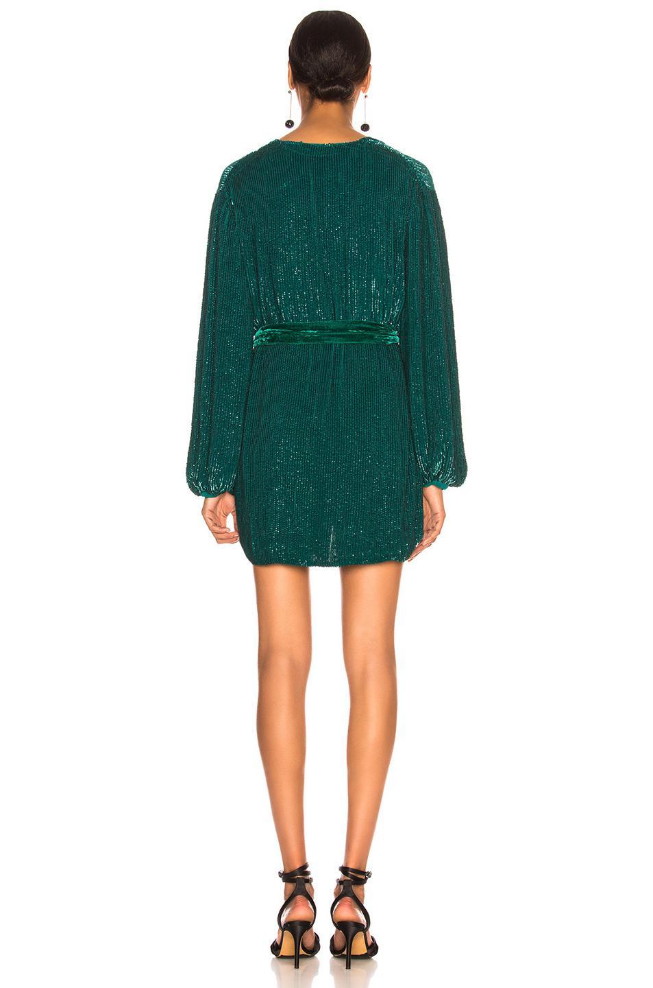 Retrofete Gabrielle Robe in Green Size 6 photo 3