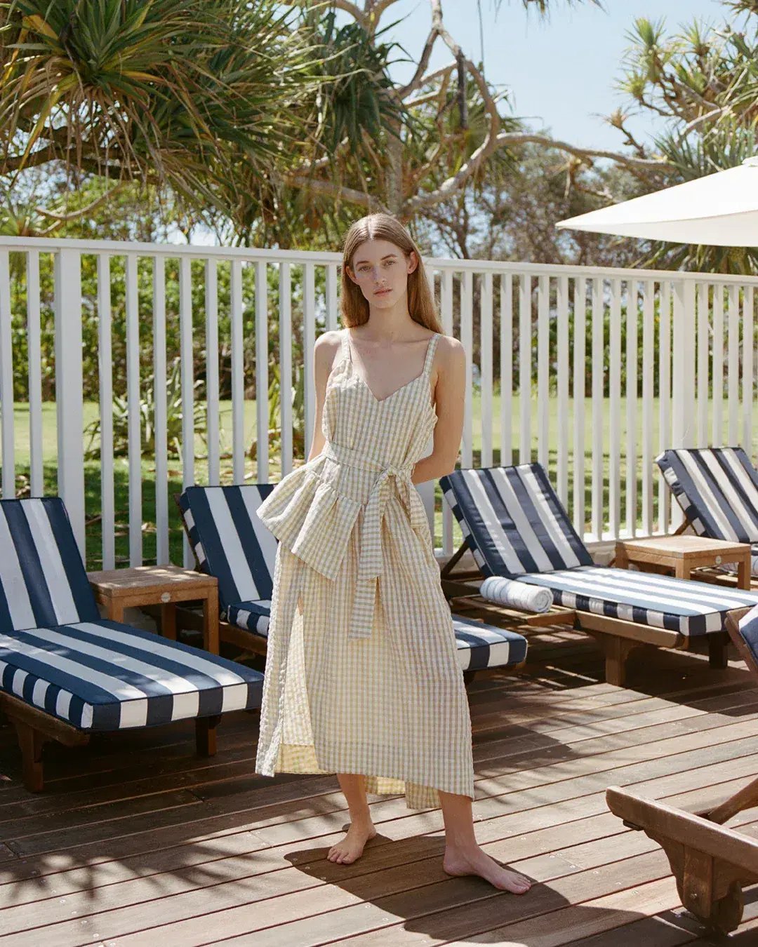 Sarah Jane Clark Bobo Dress Marigold Gingham Size 6 photo 2