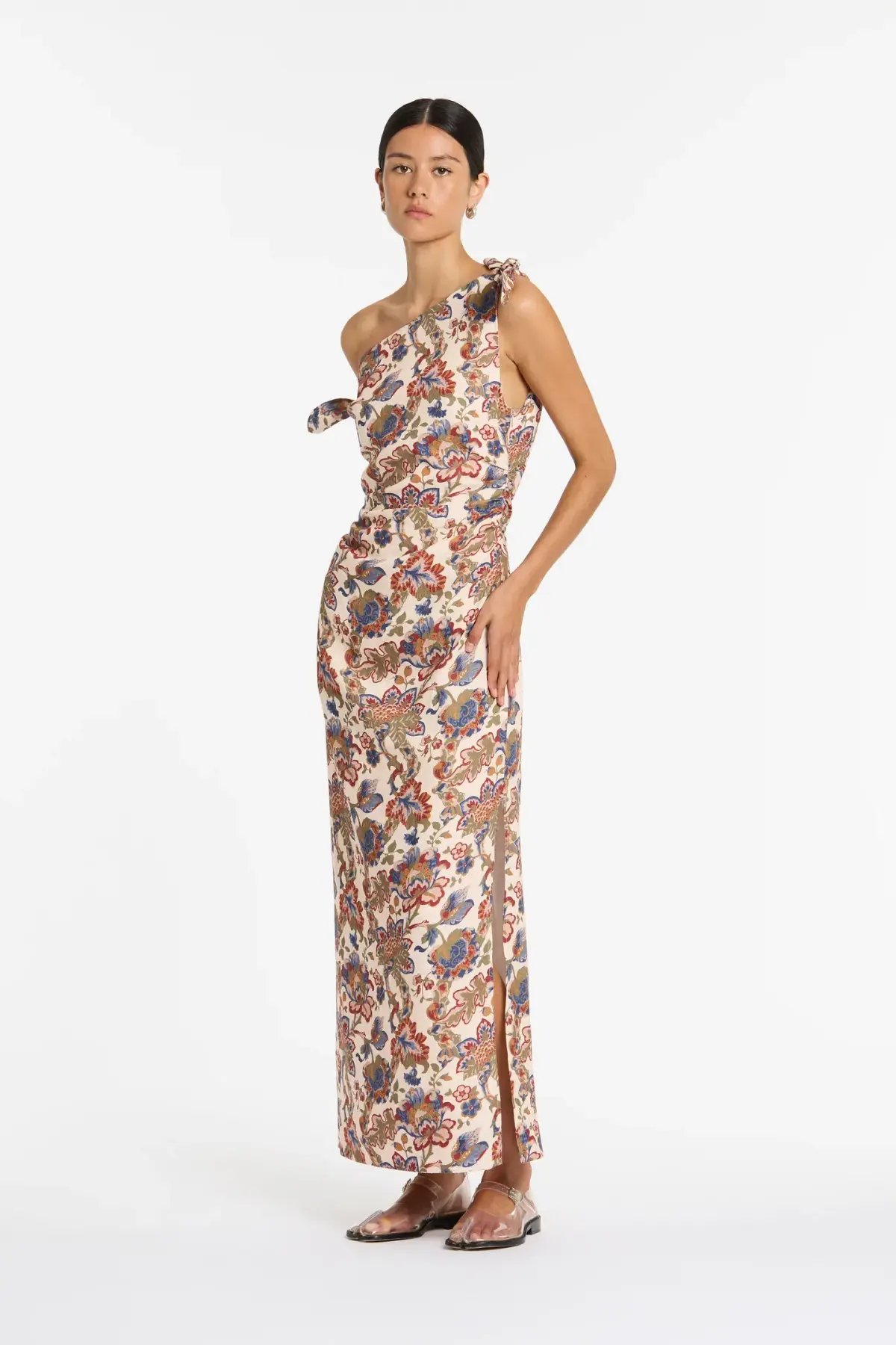 Sir The Label Bettina Off Shoulder Dress In Wiltshire Floral Sir Size 3 / AU 12 photo 3