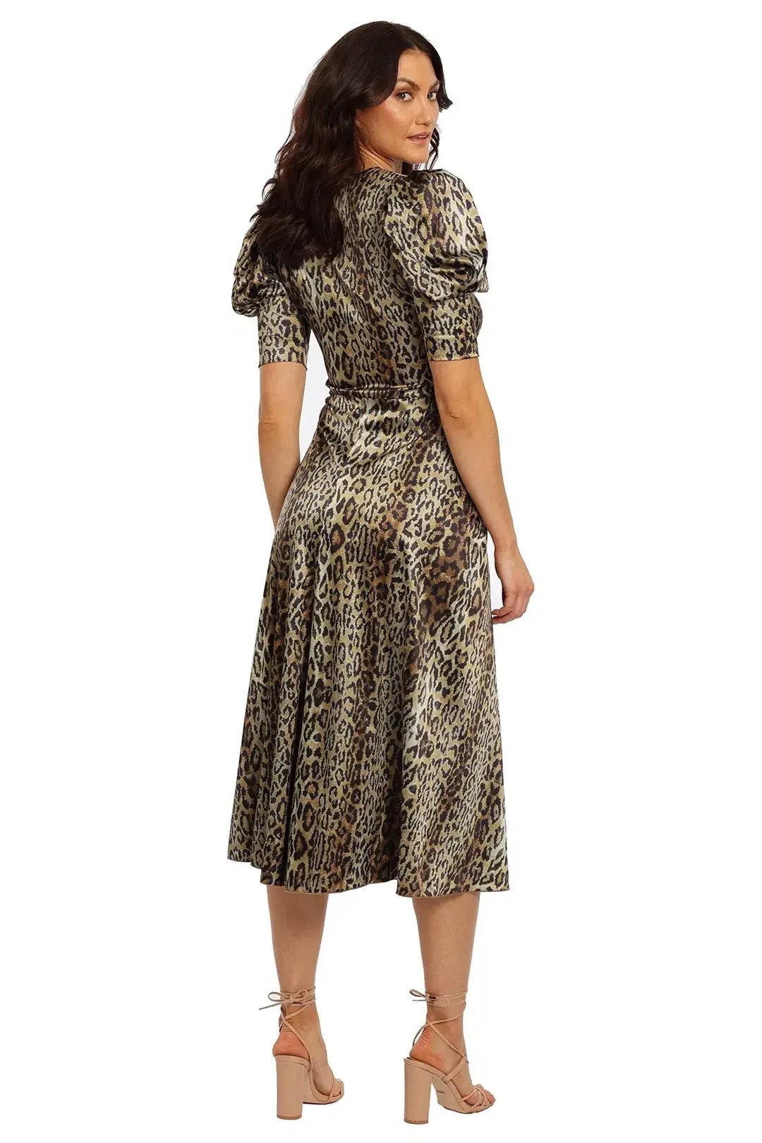 Rotate by Birger Christensen Leopard Sierina Dress, Size 10 photo 3