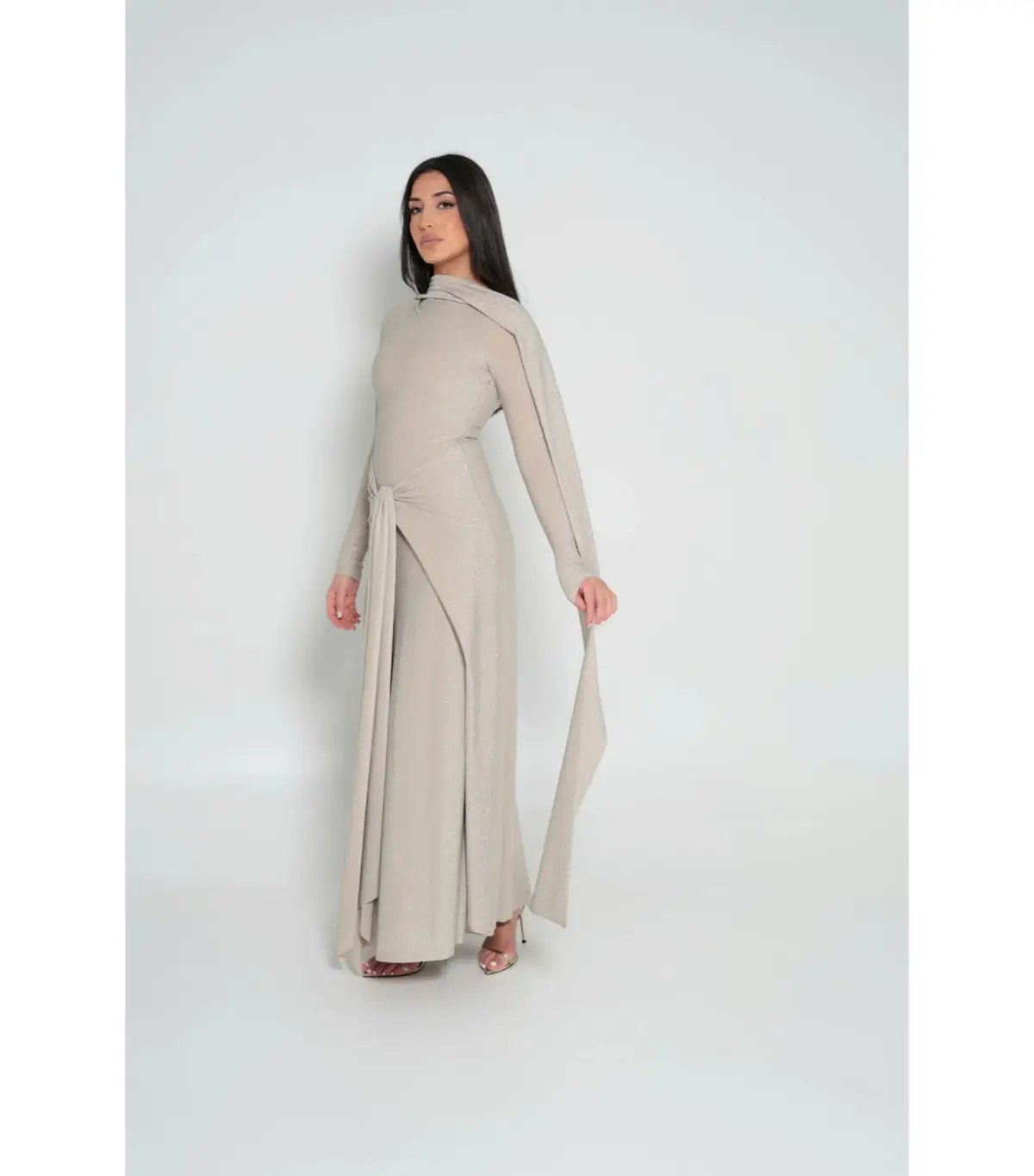 Alaía Muse Elara Maxi Dress Champagne Size S / AU 8 photo 6