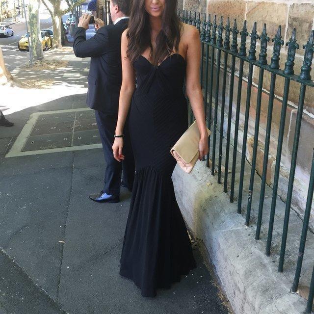 Sheike Elite Maxi Dress Black Size 8 photo 2