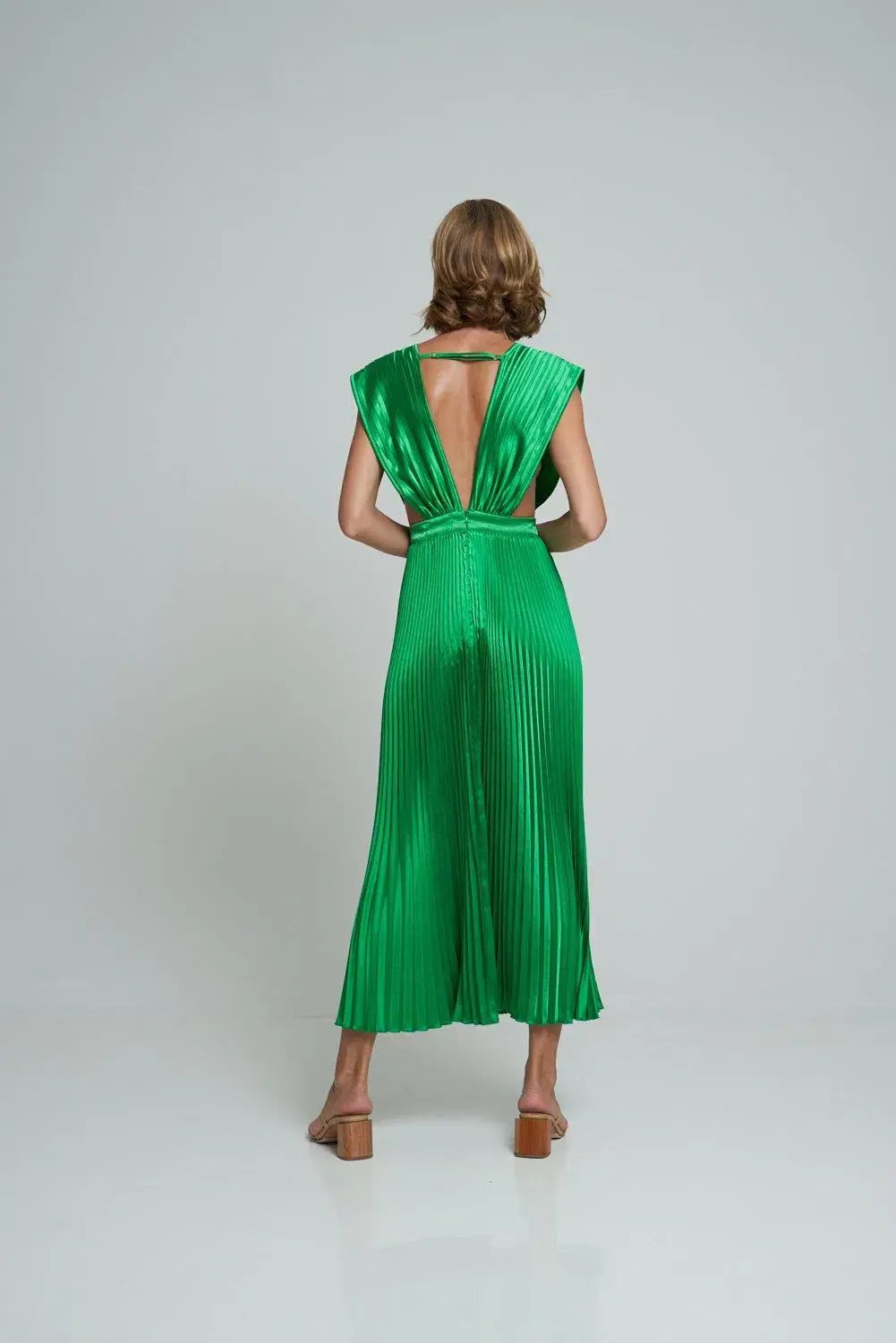 L'idee Gala Gown in Bright Green Size 10 photo 3