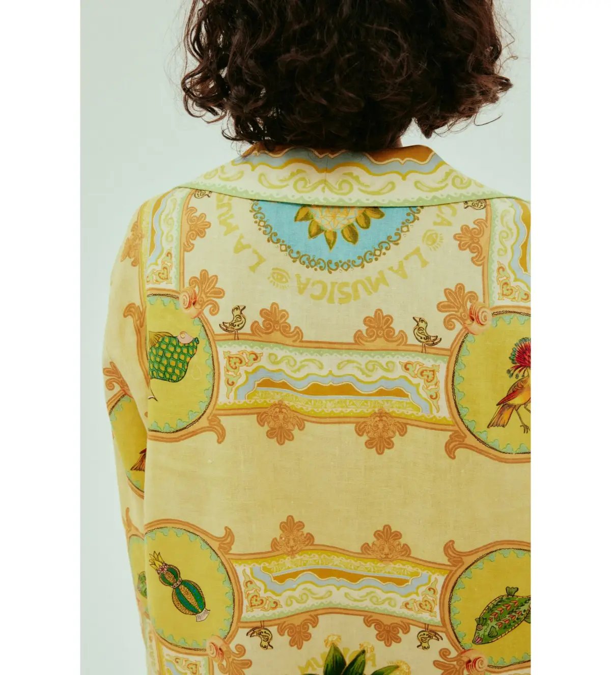 Alémais La Musica Tunic Dress Yellow Print Size AU 12 photo 2