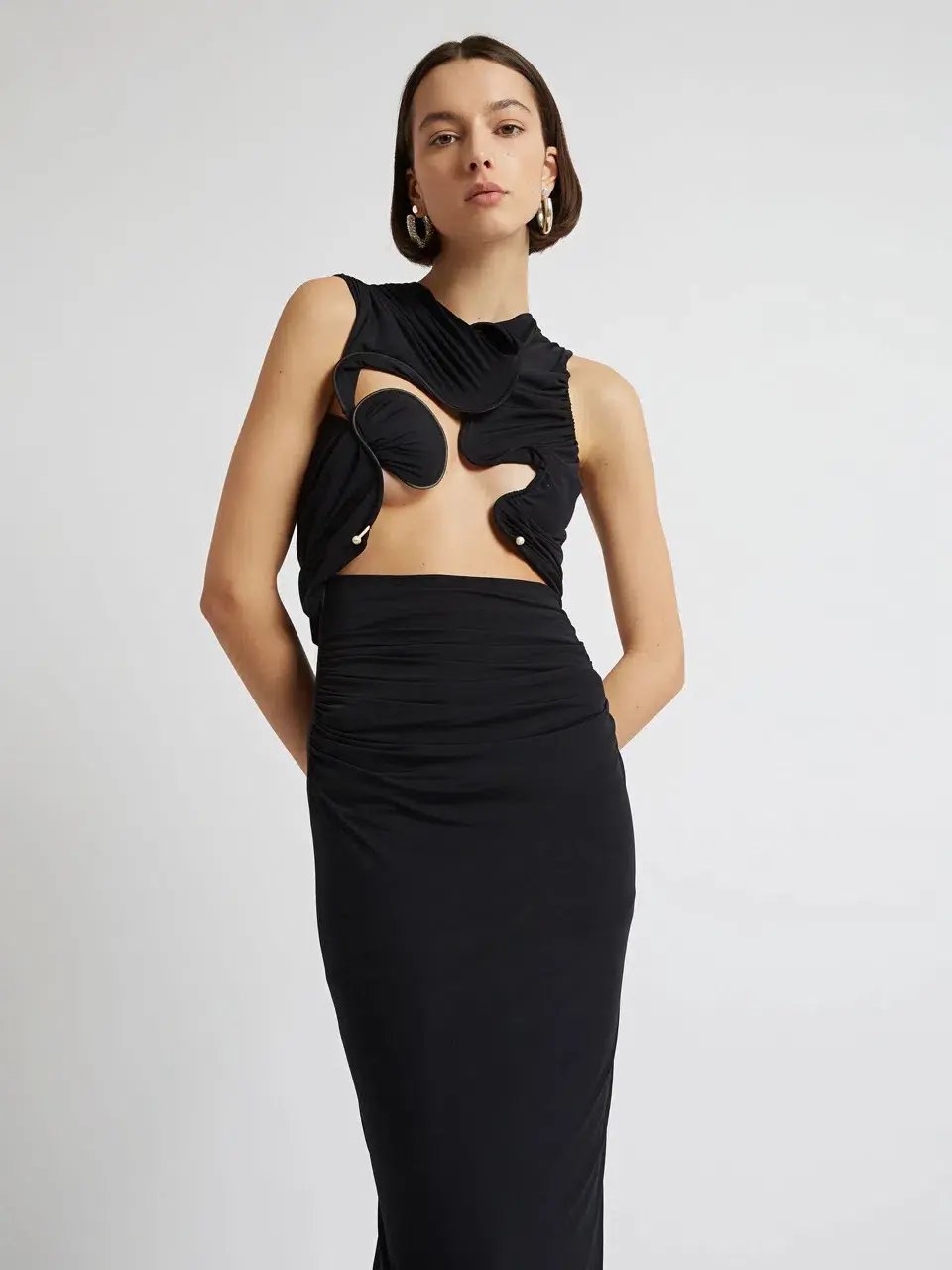 Christopher Esber Venus Tank Dress Black Size 6 photo 4