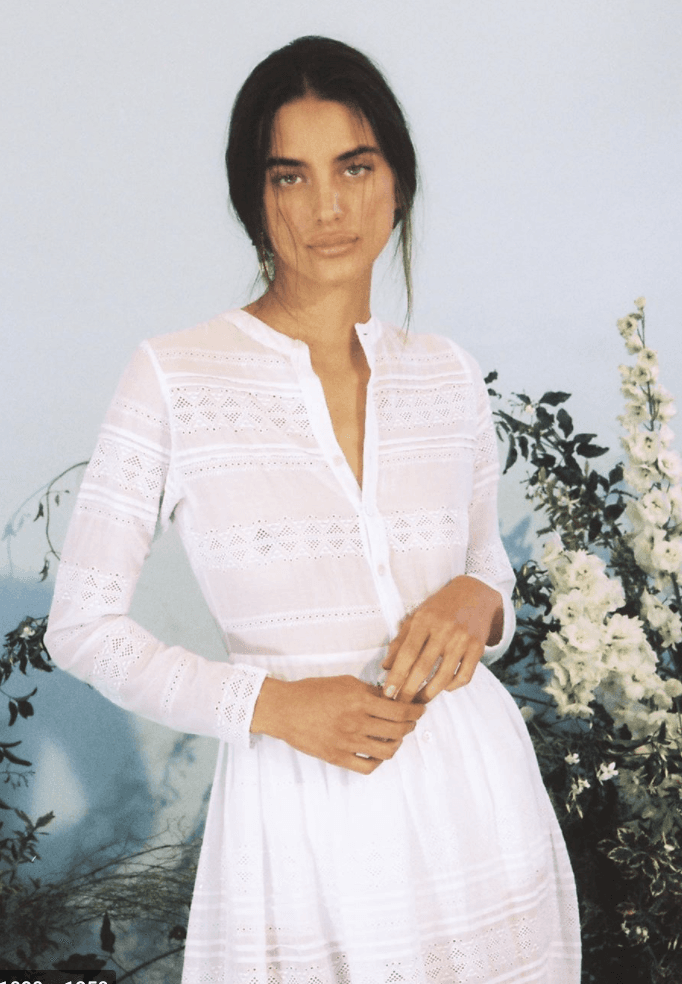 Sir The Label Cotton Elke Pleated Maxi Dress White | AU 10 photo 2