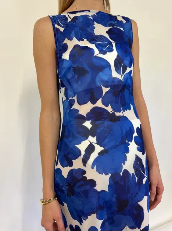 By Nicola Juno Maxi Dress in Blue Petal Size 8 photo 2