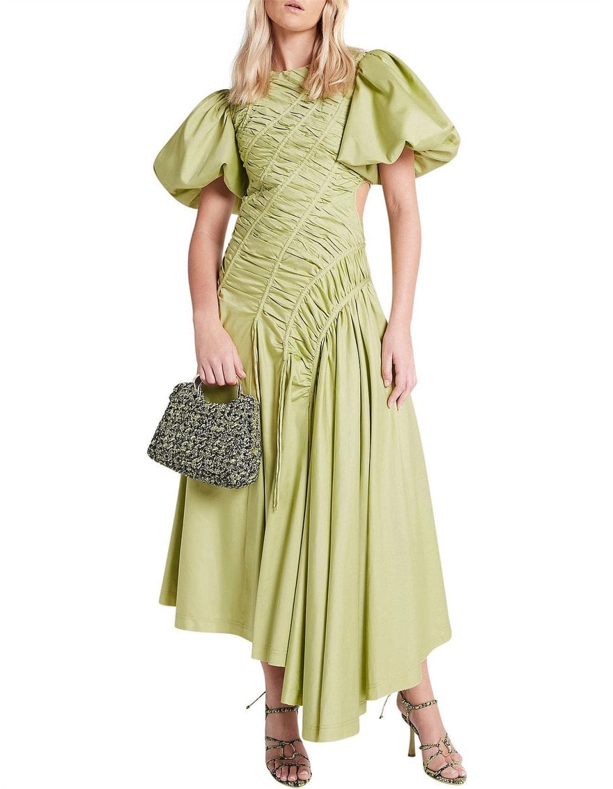 Aje Siren Drawstring Midi Dress photo 3