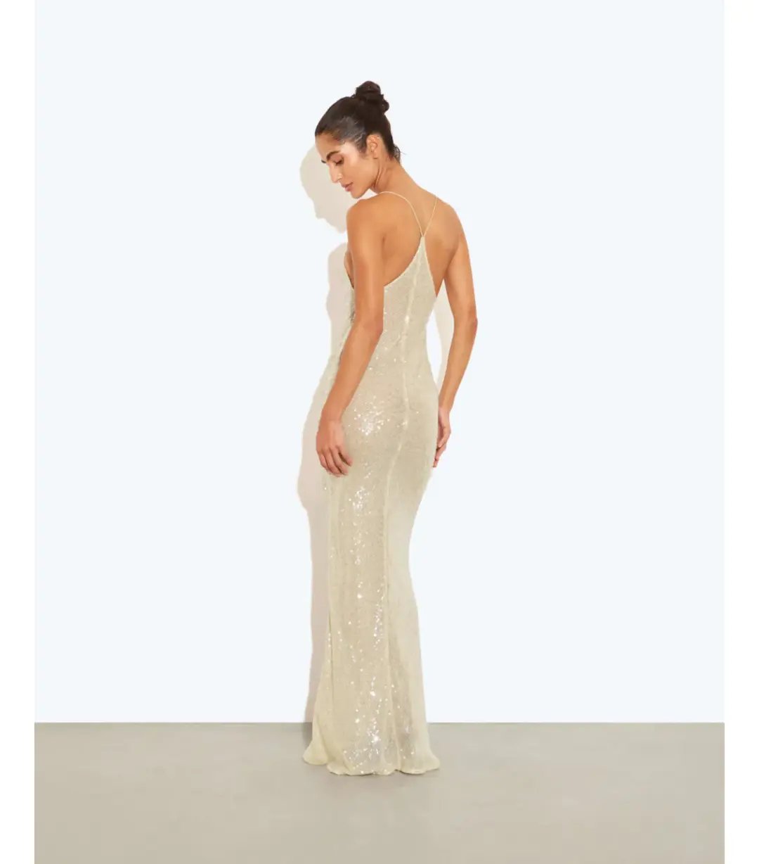 Rat & Boa Olympia Sequin Dress Ivory Size 8 photo 3