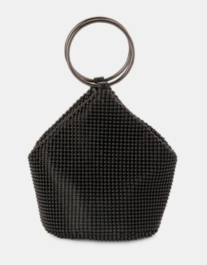 Olga Berg Bianca Mesh Handle Bag Black photo 2