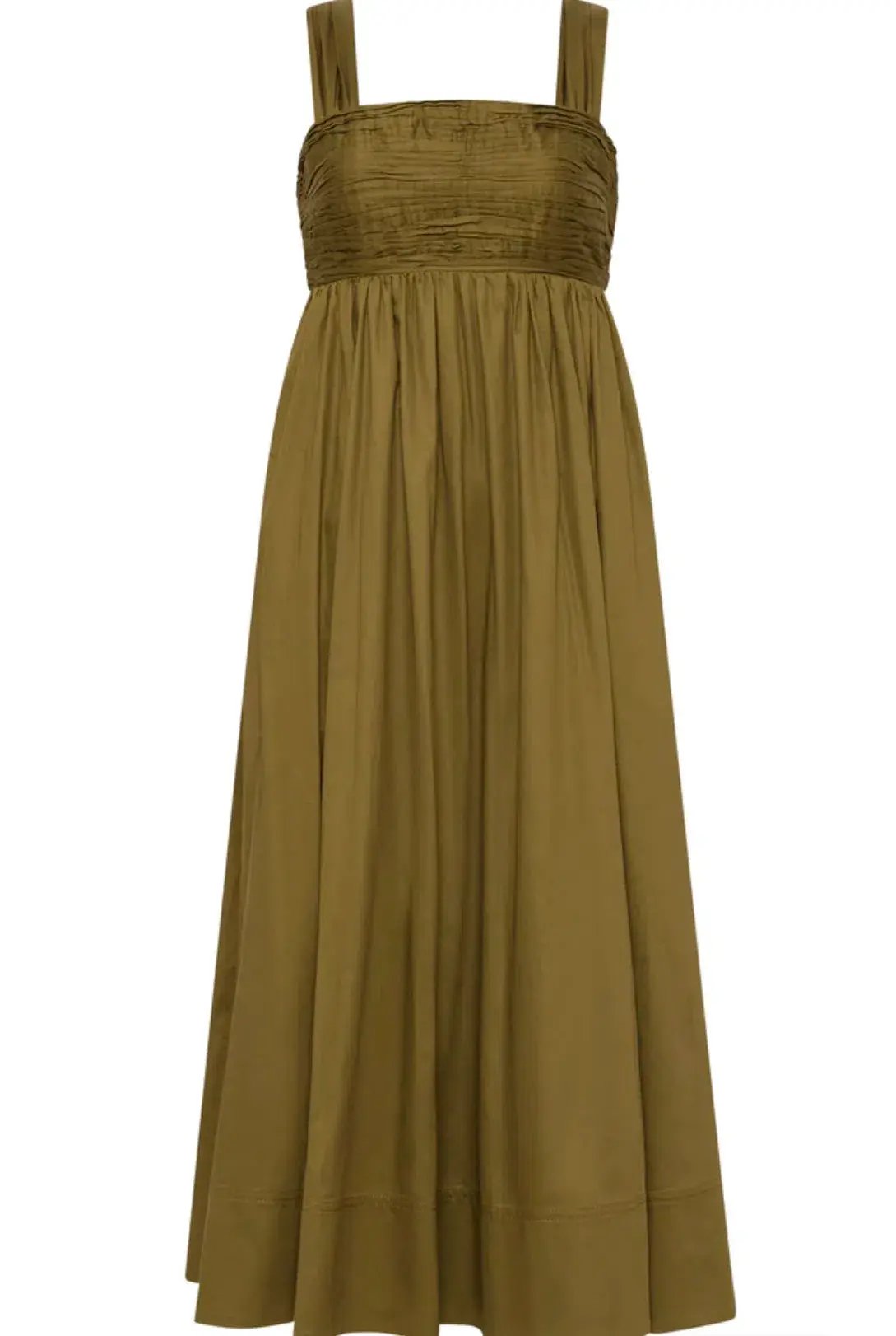 Aje Nova Tie Back Midi Dress Green Size 14 photo 4