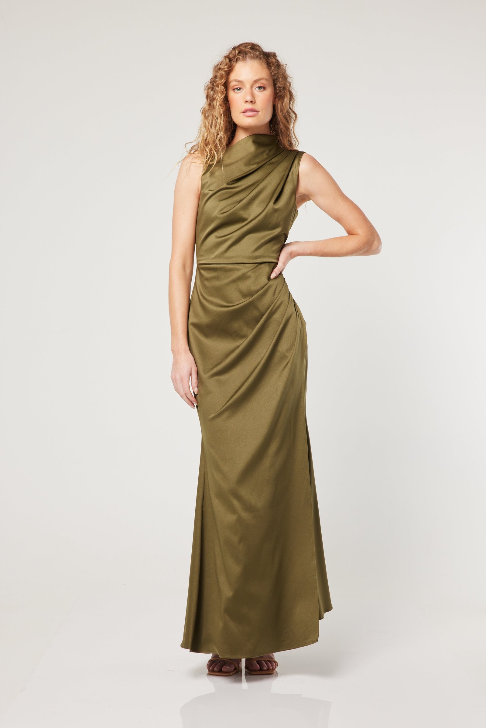 ELLIATT AVALITE MAXI DRESS - OLIVE photo 8