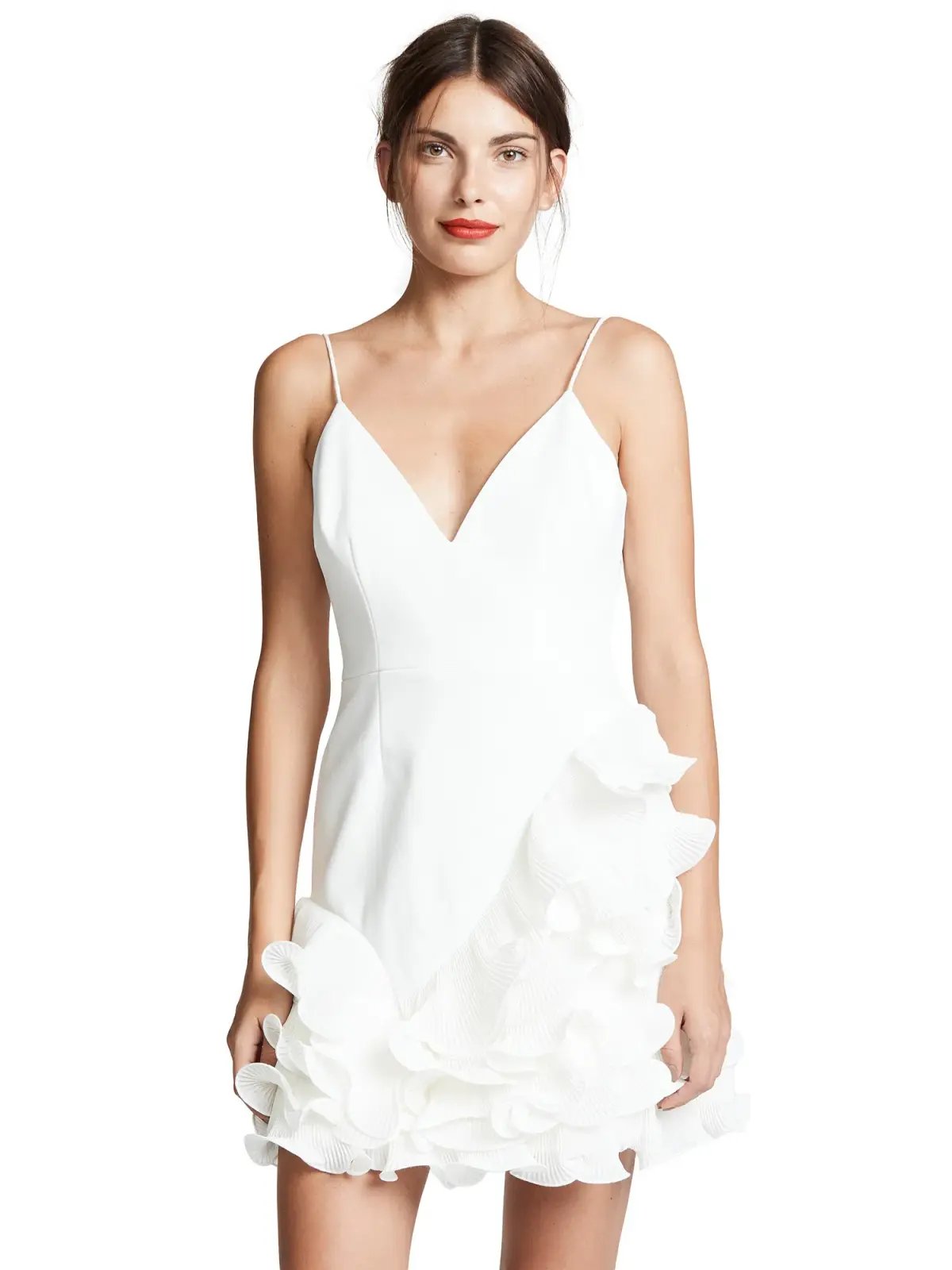 Talulah Golda Ruffle Mini Dress White Size 8 photo 2