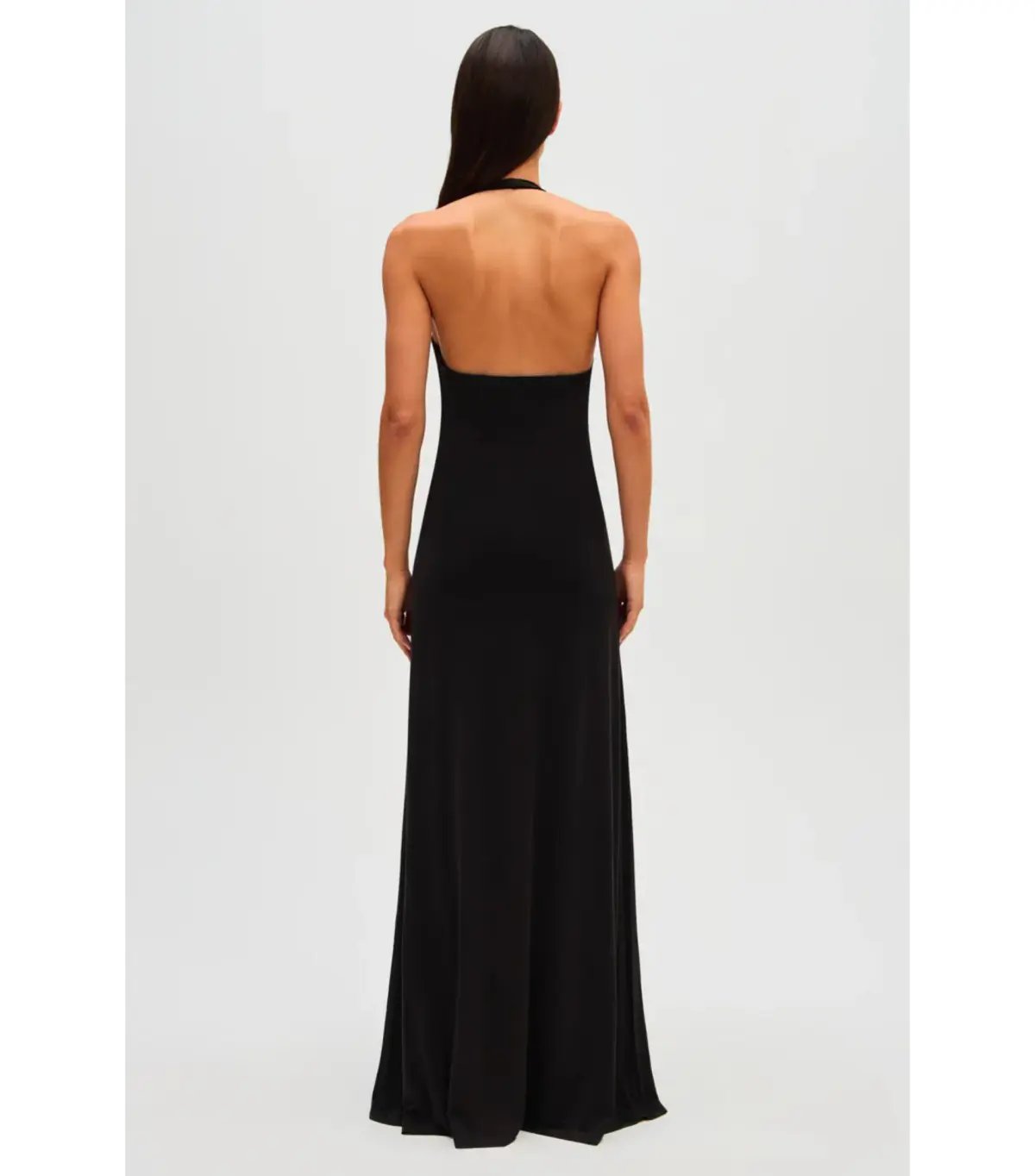 MISHA Jennifer Cupro Maxi Dress Black Size 6/XS photo 3