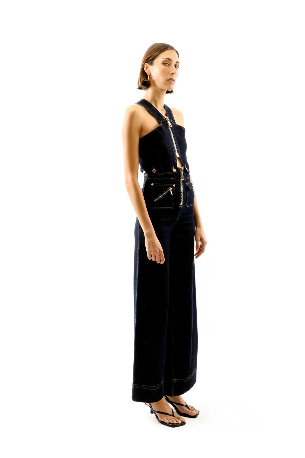 ALICE By Alice McCall Maverick Jumpsuit Indigo Size AU 14 photo 2