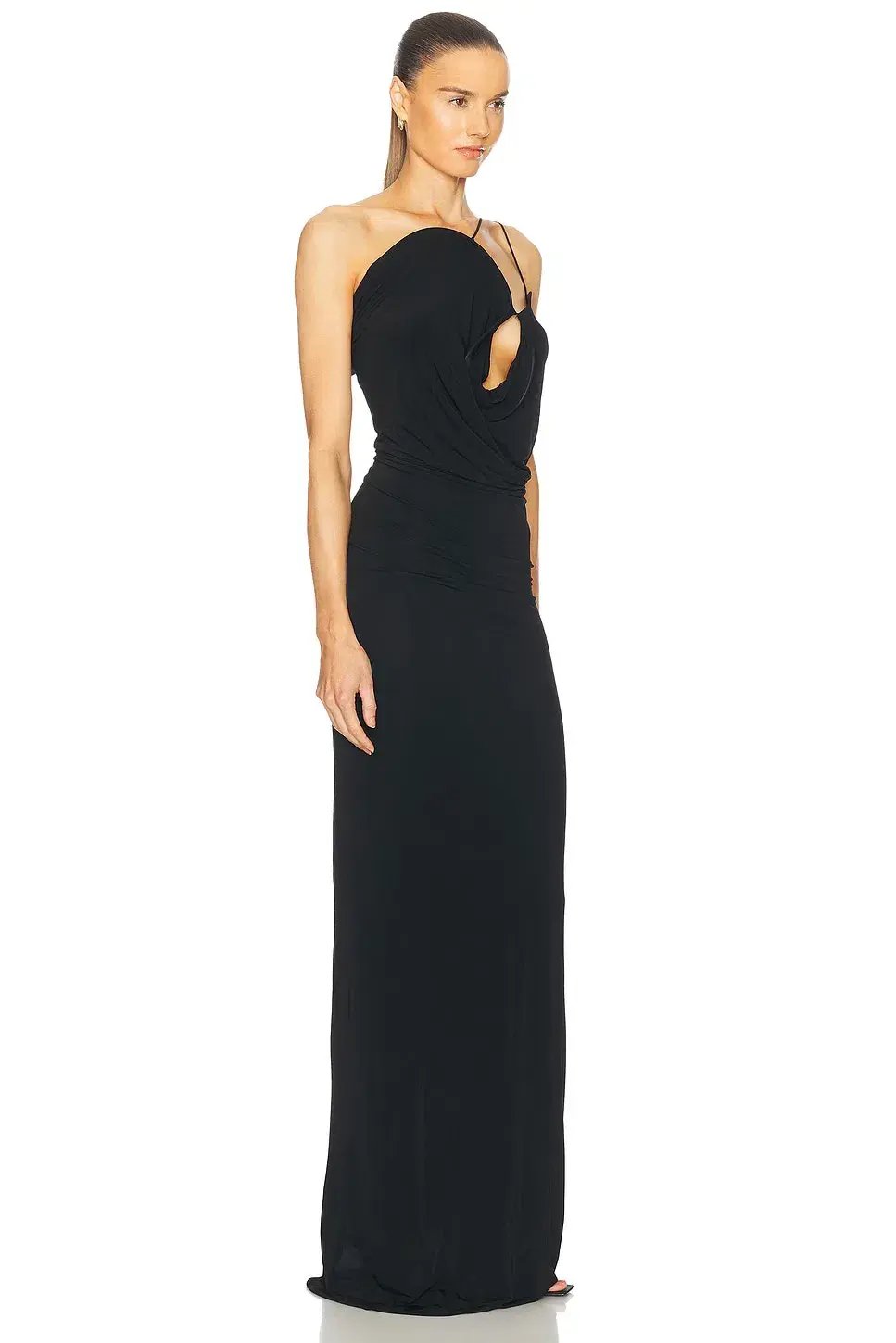 Christopher Esber Wave Coil Maxi Dress Black Size 8 photo 2
