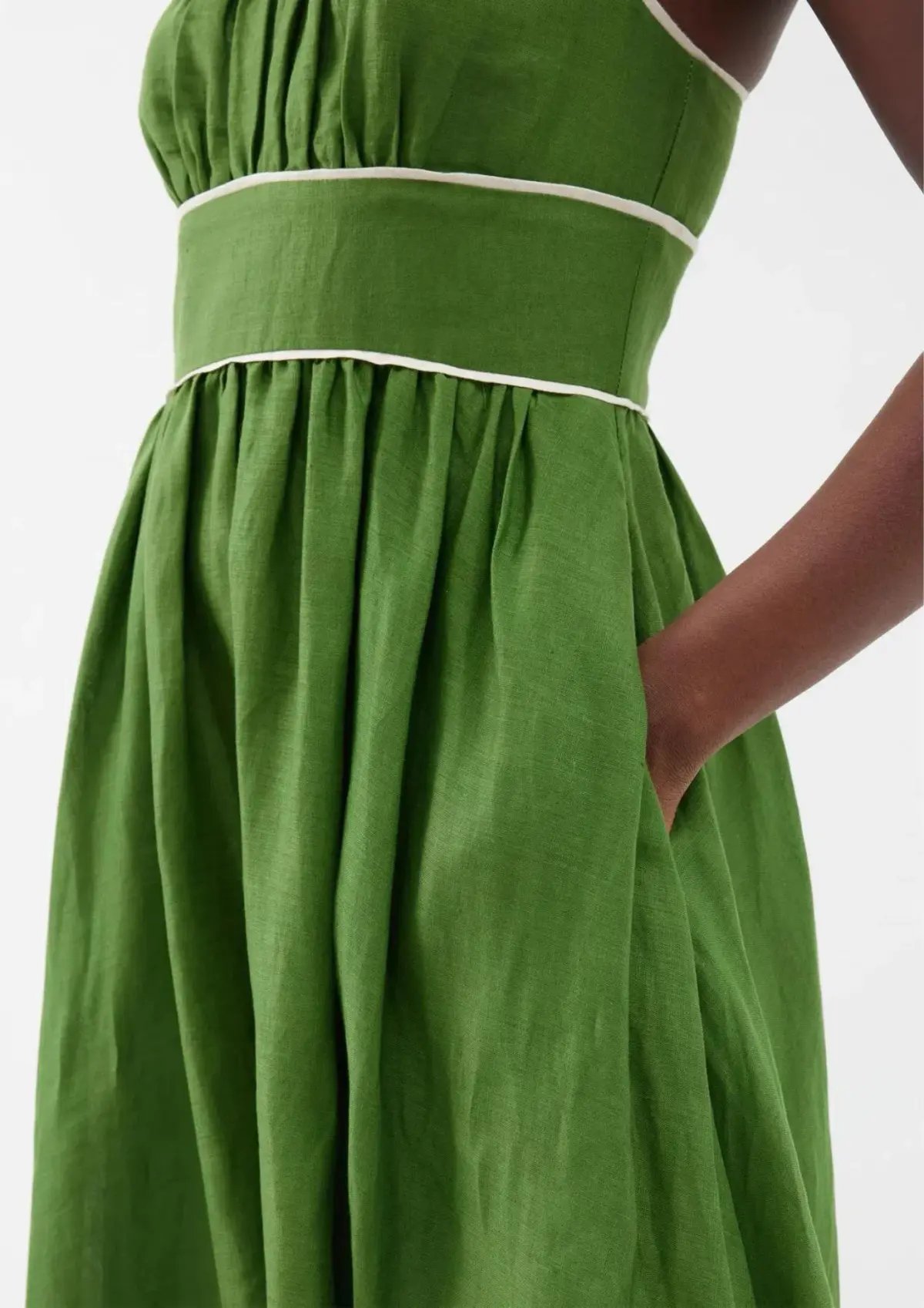 Zimmermann Alight Picnic Dress Size Dark Green 1 / AU 10 photo 3