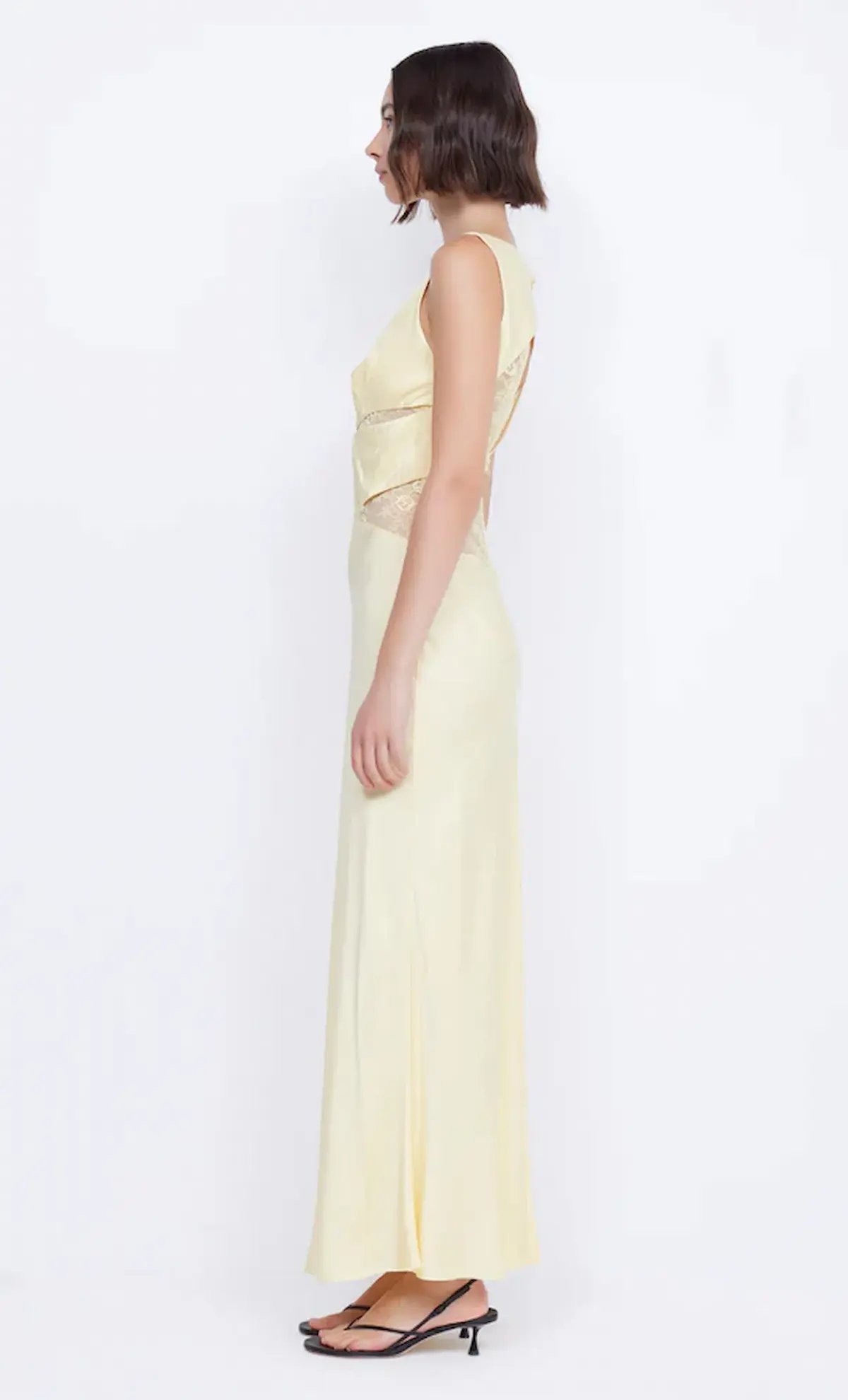 Bec & Bridge Juliette V Neck Maxi Dress Butter Yellow Size AU 10 photo 2