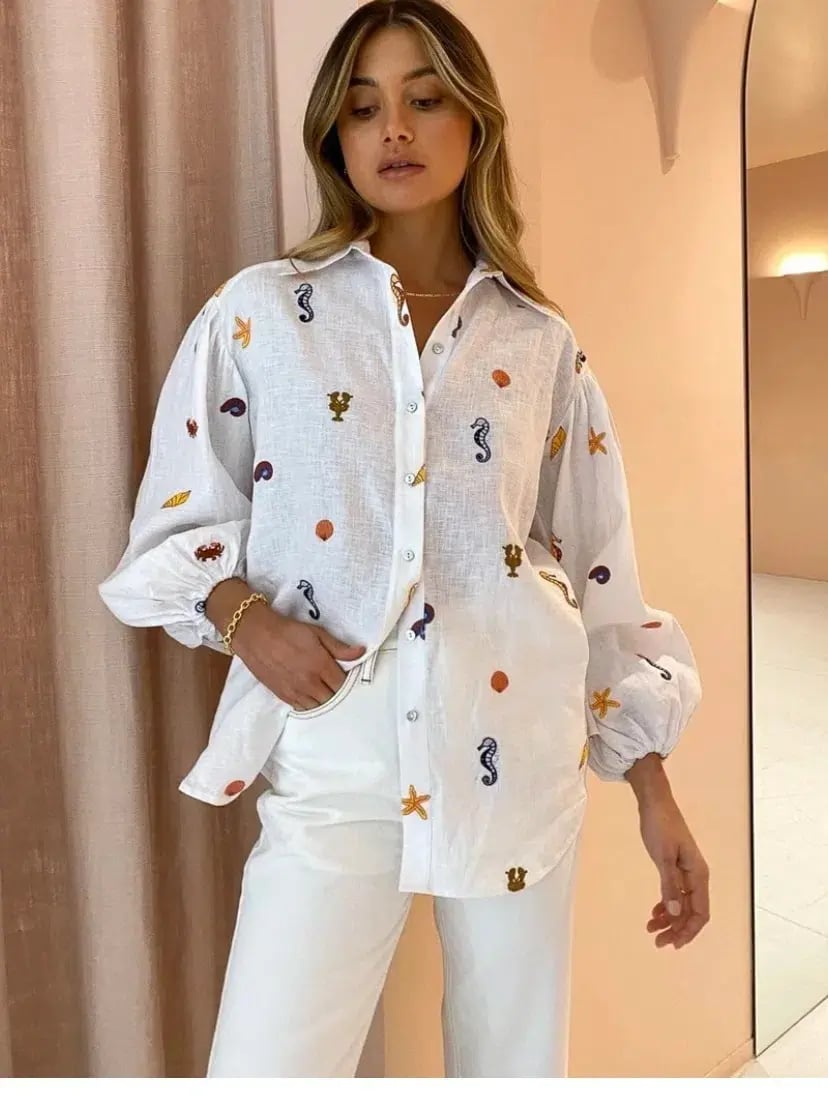 Alemais Under The Sea Shirt Print Size 10 photo 2